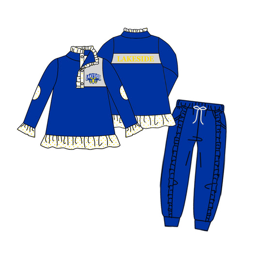 lakeside rams custom MOQ3 kids girl outfit