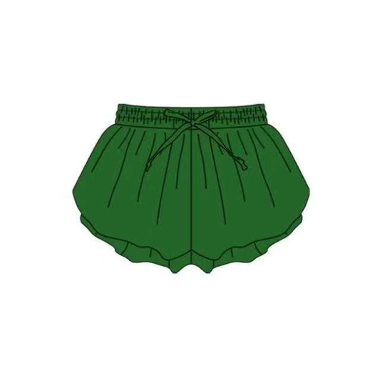 SS0938 green solid yoga girl shorts 202605 preorder