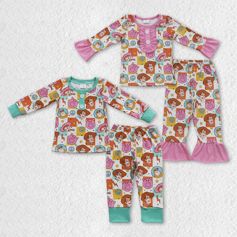 promotion BLP0279 cartoon story long sleeve girl boy pajamas outfit 20230920 RTS