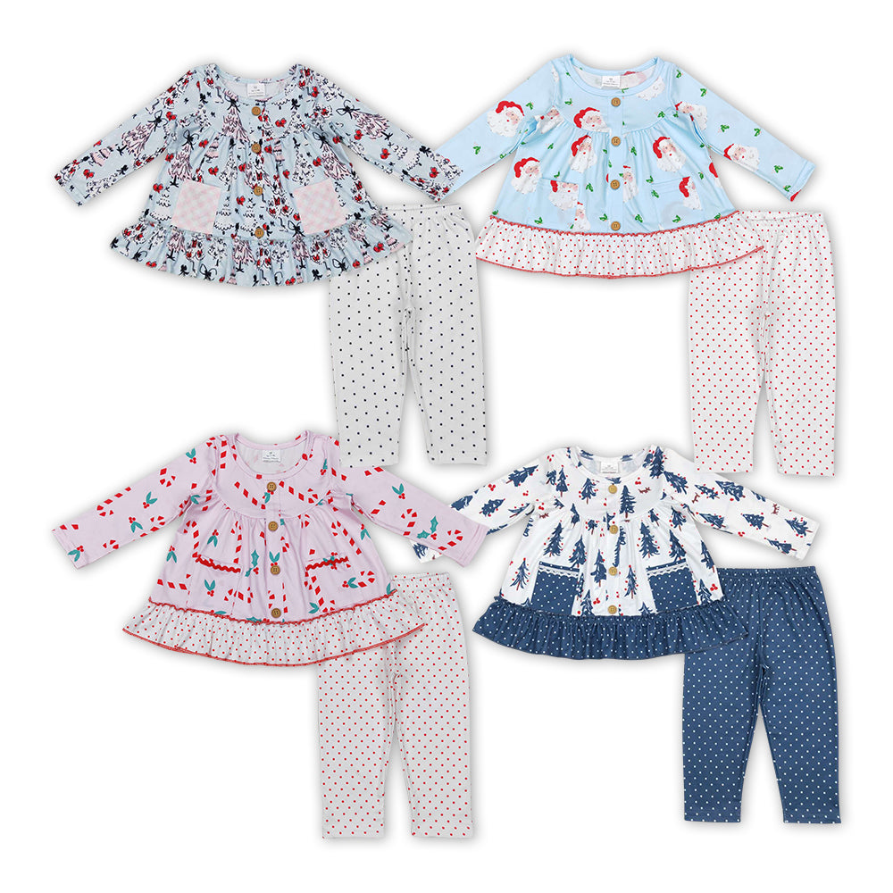 GLP0975 long sleeve Christmas candy girl outfit long sleeves set RTS 202407  sibling