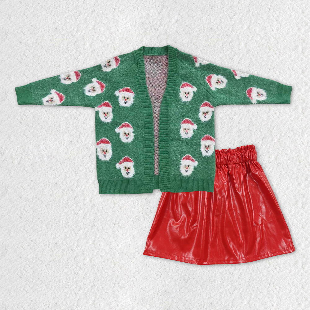 GLD0472组合 Christmas santa sweater skirt girl outfit 20231020