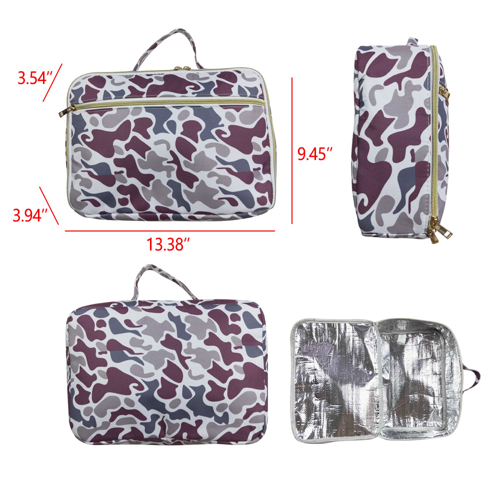 BA0227 preorder sibling western Lunch bag camo bag 202407  13.38*3.94*3.54*9.45Inches