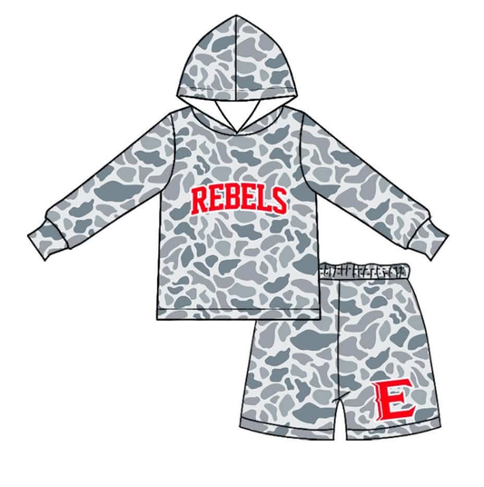 MOQ5  Rebels Custom hoodie BOY shorts SET 202608