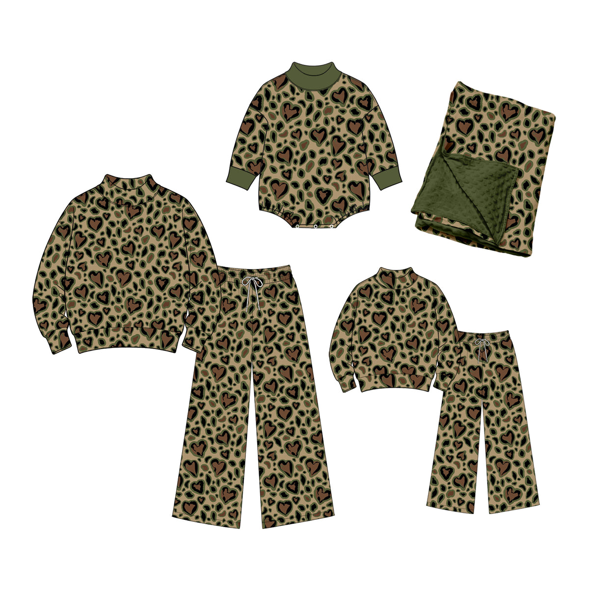 preorder LR3331 PINK camo winter girl romper
