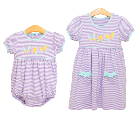 SR2955 butterfly western girl flower summer romper 202503  preorder