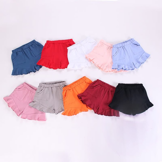 SS0557-cotton butterfly shorts preorder cotton western  shorts girl summer  202503