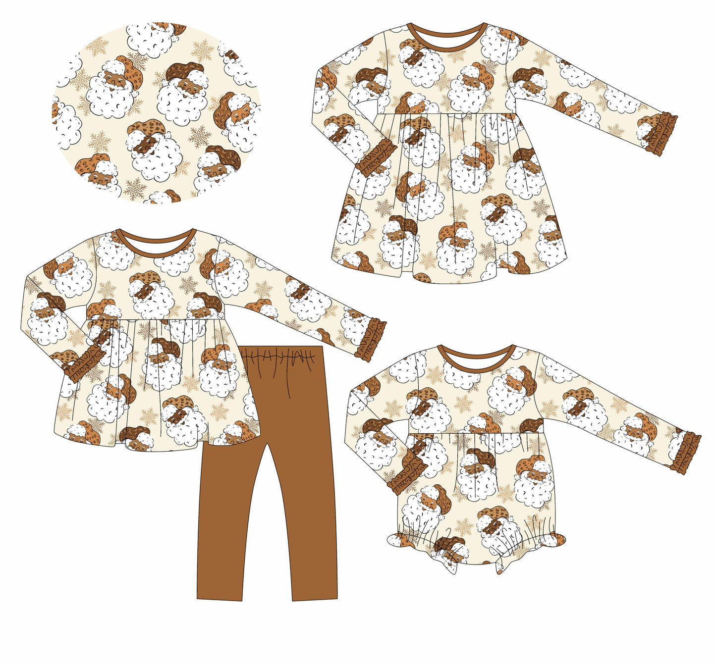 GLD1122 Christmas girl  dress 202506 preorder