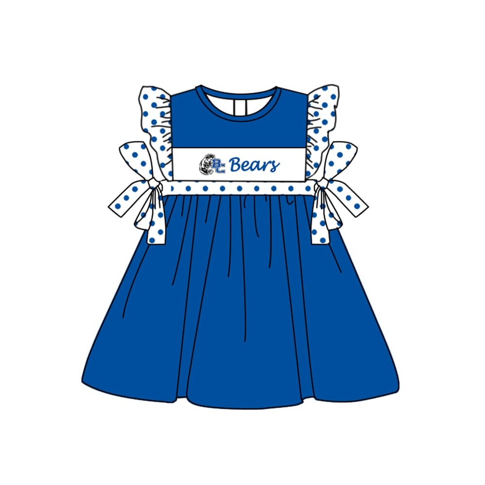 Bear BC football team girl dress Custom MOQ:3