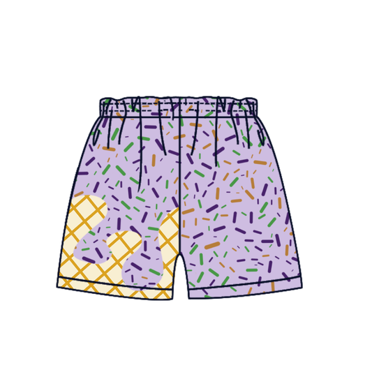 SS0653  boy splatter ice cream drip shorts 202509 preorder