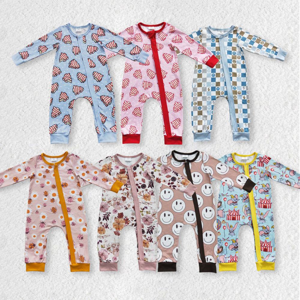 LR0345 cake long sleeve girl boy romper 20230630