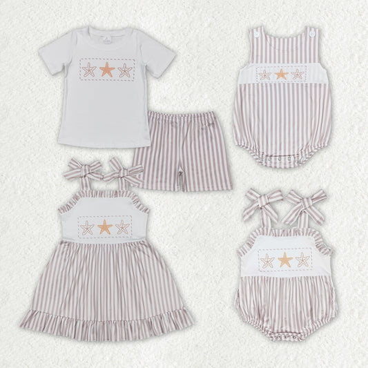 SR1487 girl sea star romper 202406 RTS