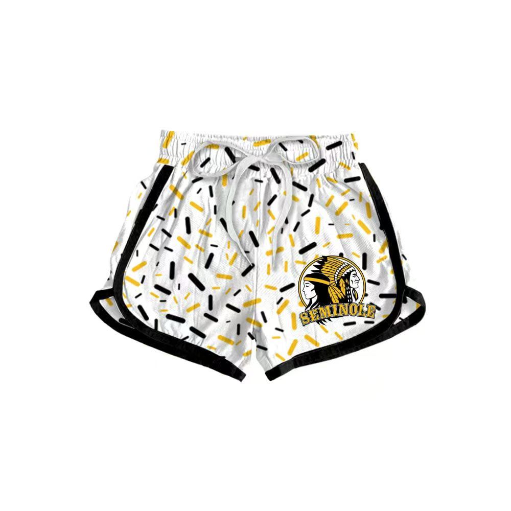 MOQ5 Custom SEMINOLE COLLECTION splatter ice cream drip girl shorts 202627