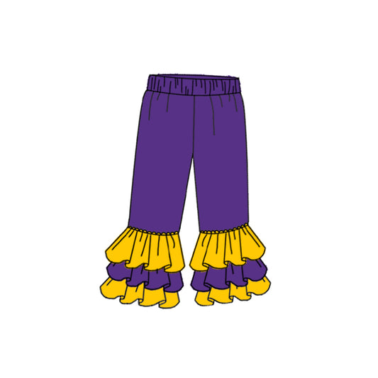cotton RUFFLE PURPLE pants Custom MOQ5