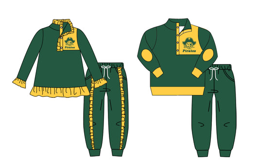 Hicks Pirates Jogger  custom MOQ5 kids girl  outfit