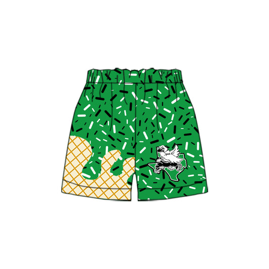 custom MOQ8 GREEN H Leopard butterfly shorts BOY shorts