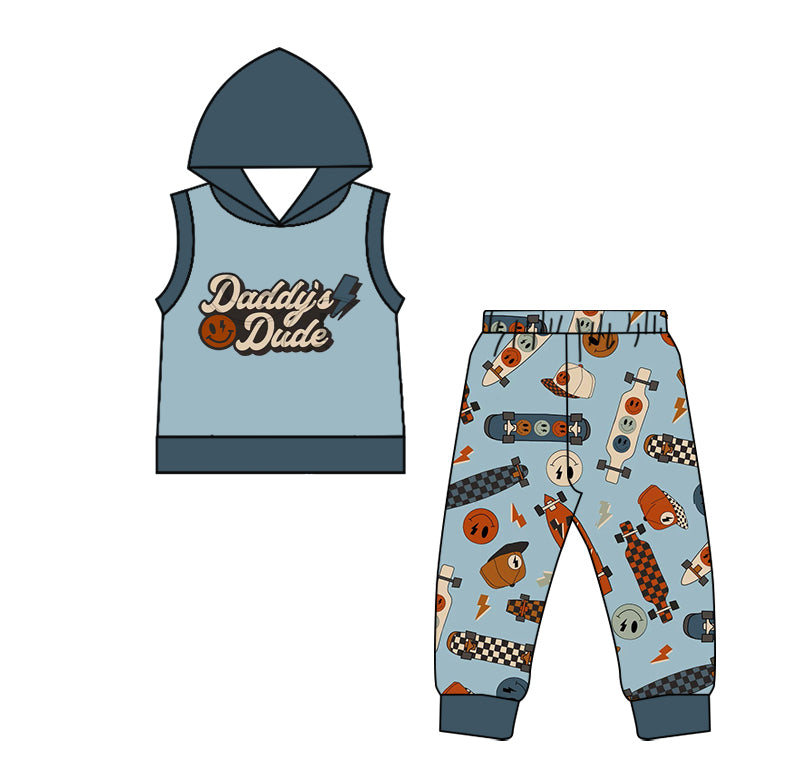 BSPO0071 western daddy dude short sleeves hoodie jogger boy outfit preorder 1202