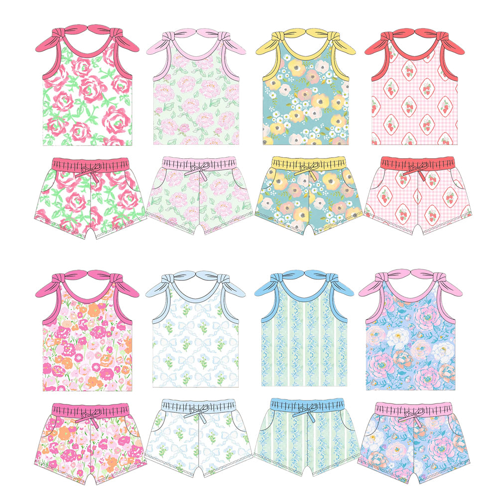 GSSO2027 flowers girl summer outfit 202501 preorder