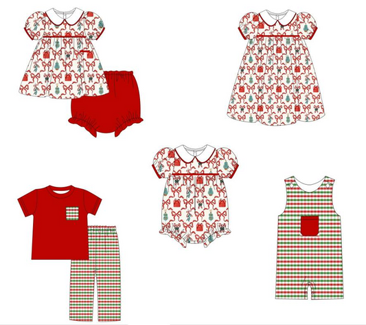 SR1910 Christmas gift girl romper 202405 preorder