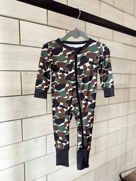 camo sibling LR145 boy romper 202407 preorder