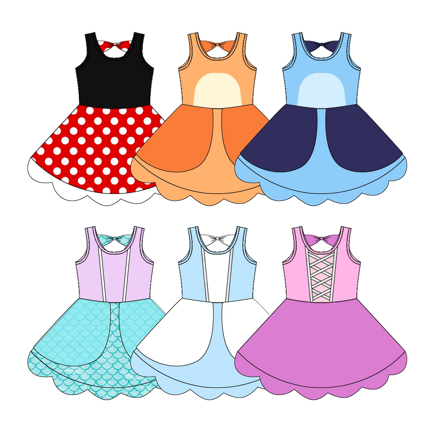 GSD2517  princess  girl summer dress 202504 preorder
