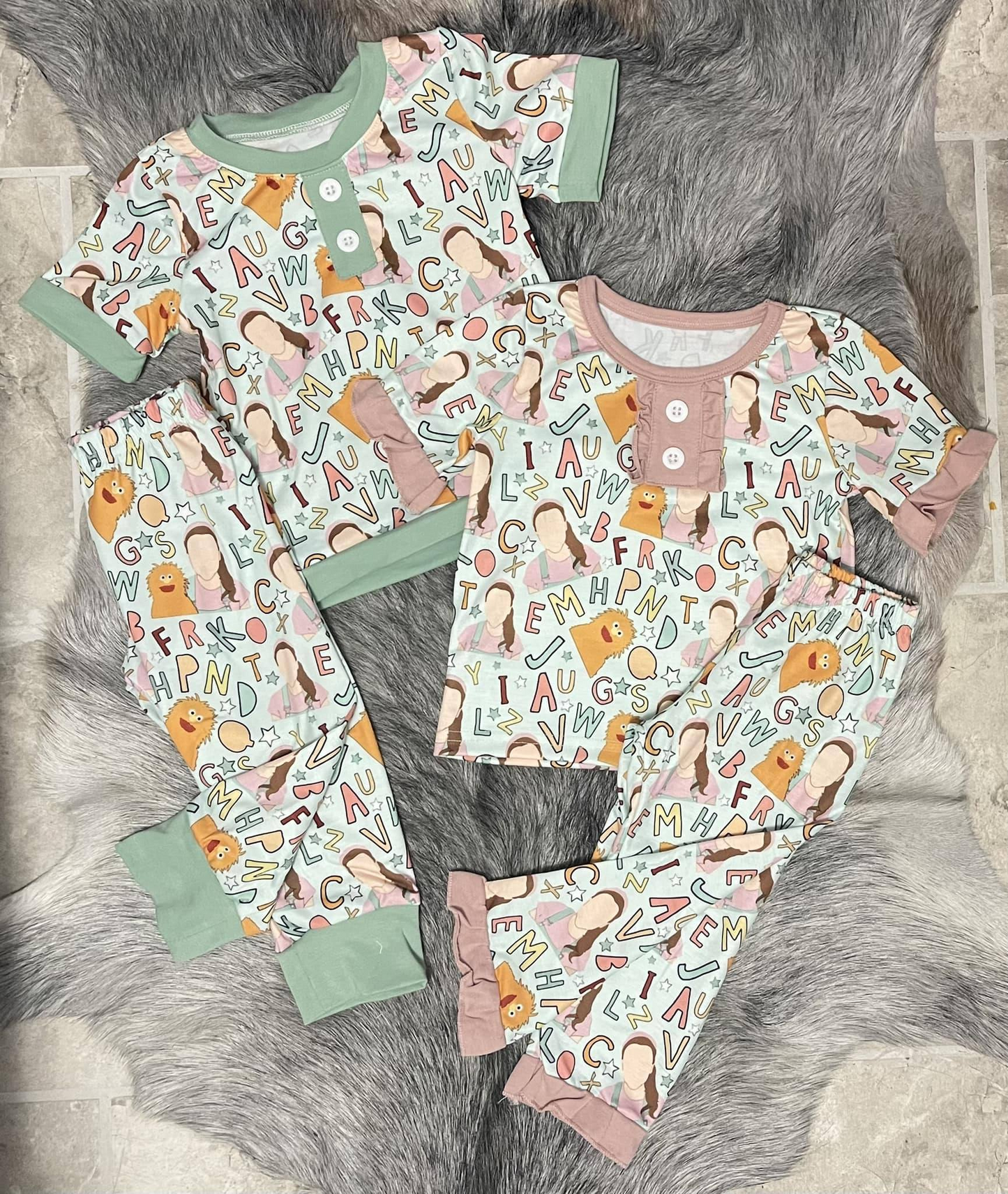 BSPO0110 summer  Mr rachel pajamas short sleeve pants boy outfit 20230628 RTS