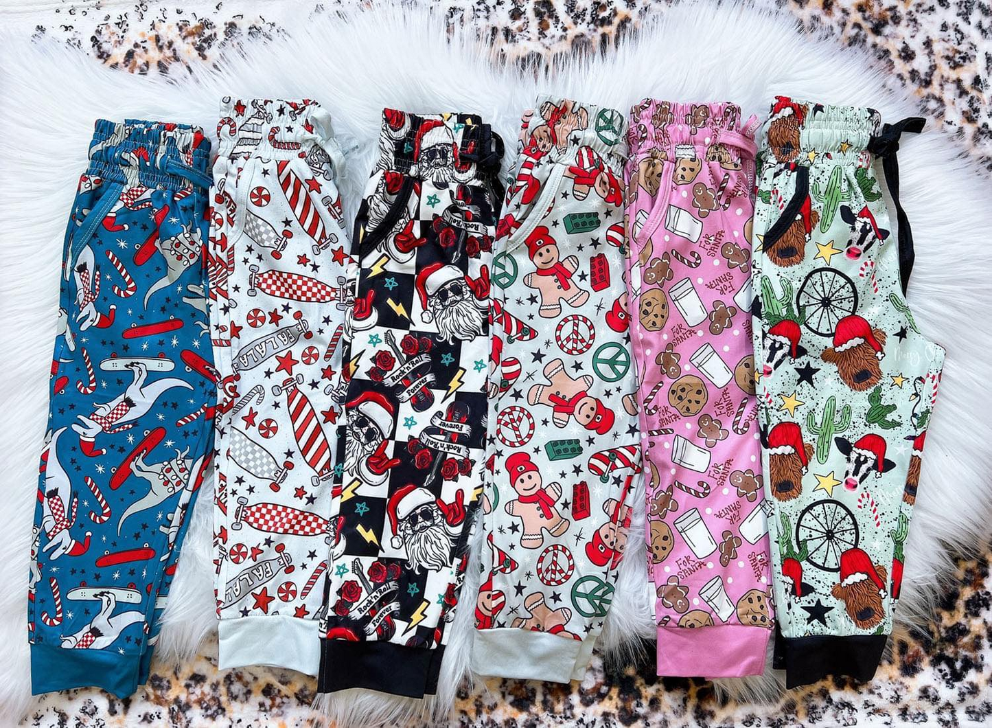 P0289 Christmas ginger bread girl Jogger long pants 20230920 RTS