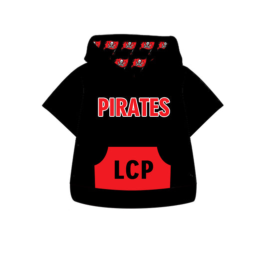ADULT CUSTOM Pirates  black hoodie pockets  MOQ5