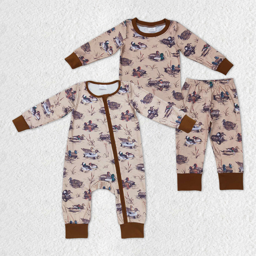 BLP0336 duck long sleeve girl boy pajamas outfit 202301012 RTS