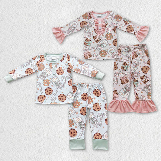 GLP0727 milk cookie long sleeve girl pajamas outfit RTS 20230816