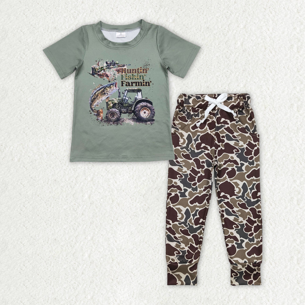 BSPO0380 组合 western hunting camo boy outfit 202404 RTS