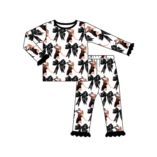 custom MOQ3 kids girl pajamas outfit