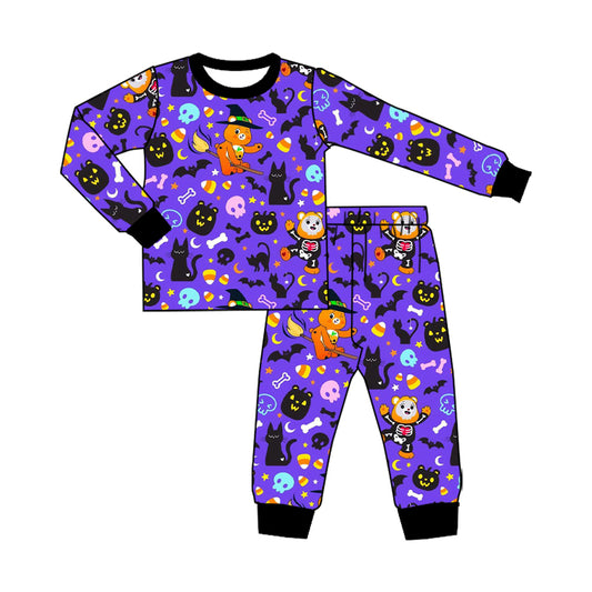 CUSTOM moq5 bear halloween  boypajamas set 202508 sibling