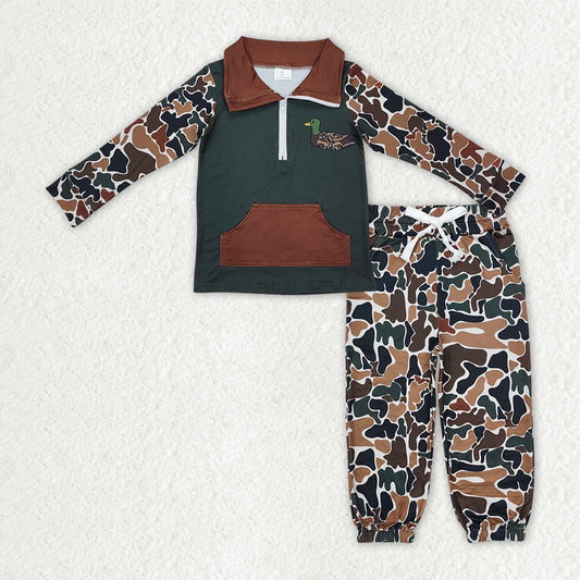 BLP camo sibling  boy outfit 202412 RTS（