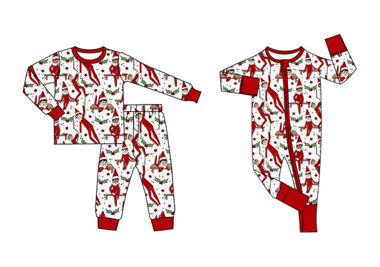 CUSTOM moq5 Christmas boy pajamas set  202508 sibling