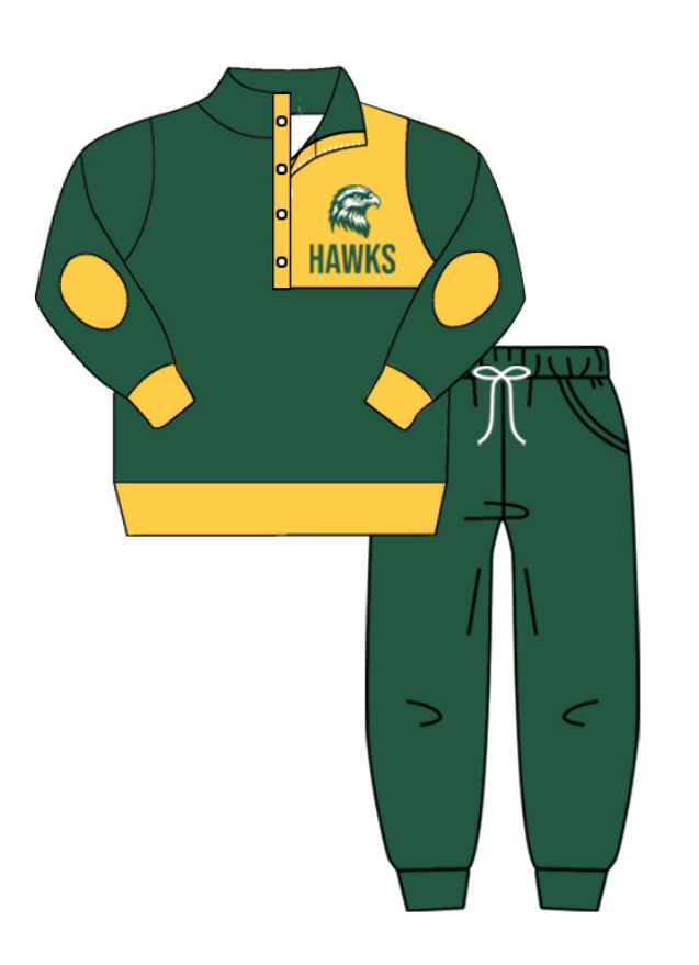 Hawks Jogger custom MOQ3 kids boy outfit