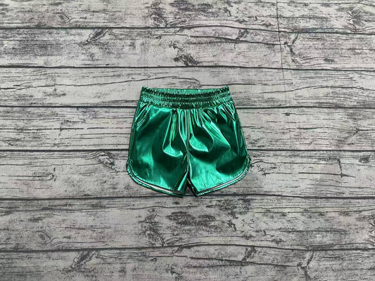 SS0410 green leather boy shorts 202412 preorder