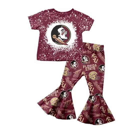 CUSTOM  football FSU  MOQ3  kids outfit