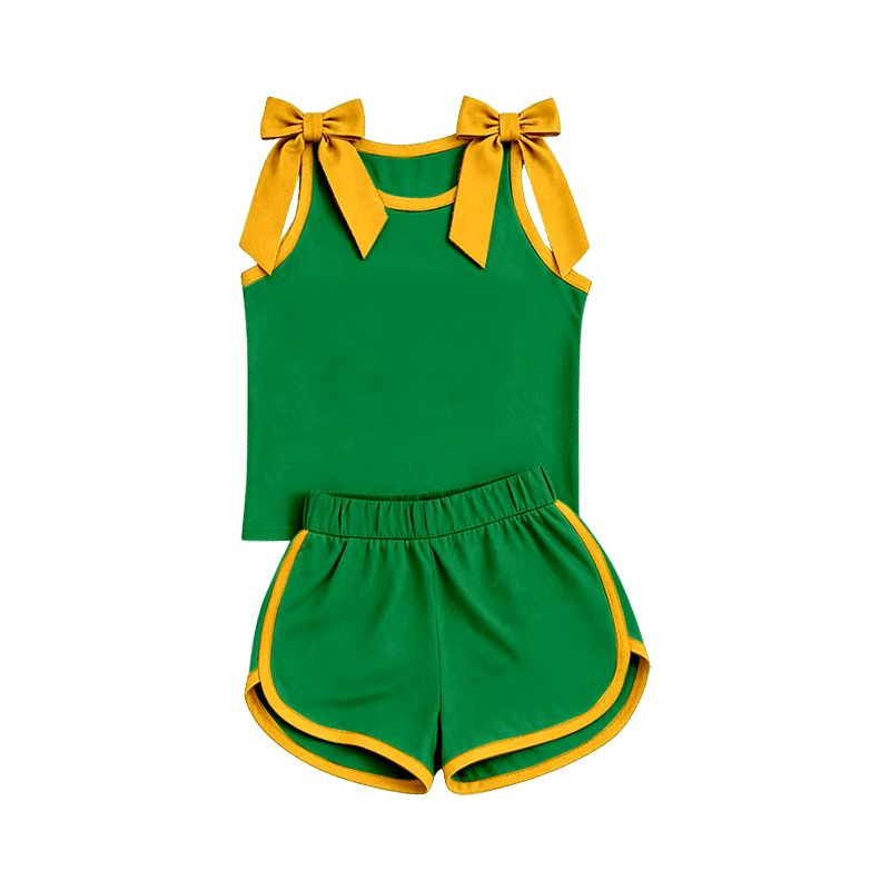 green yellow CUSTOM moq5 yoga sports Solid girl outfit  shorts  202607