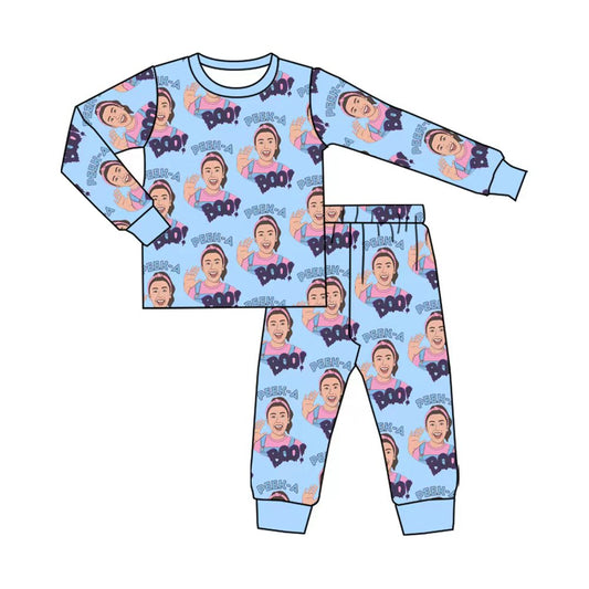CUSTOM moq5 ms rachel boo halloween boy pajamas set 202508 sibling