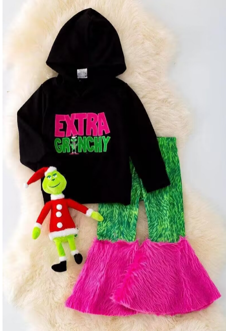 202408 hoodie  Christmas grinch custom Style & MOQ:3