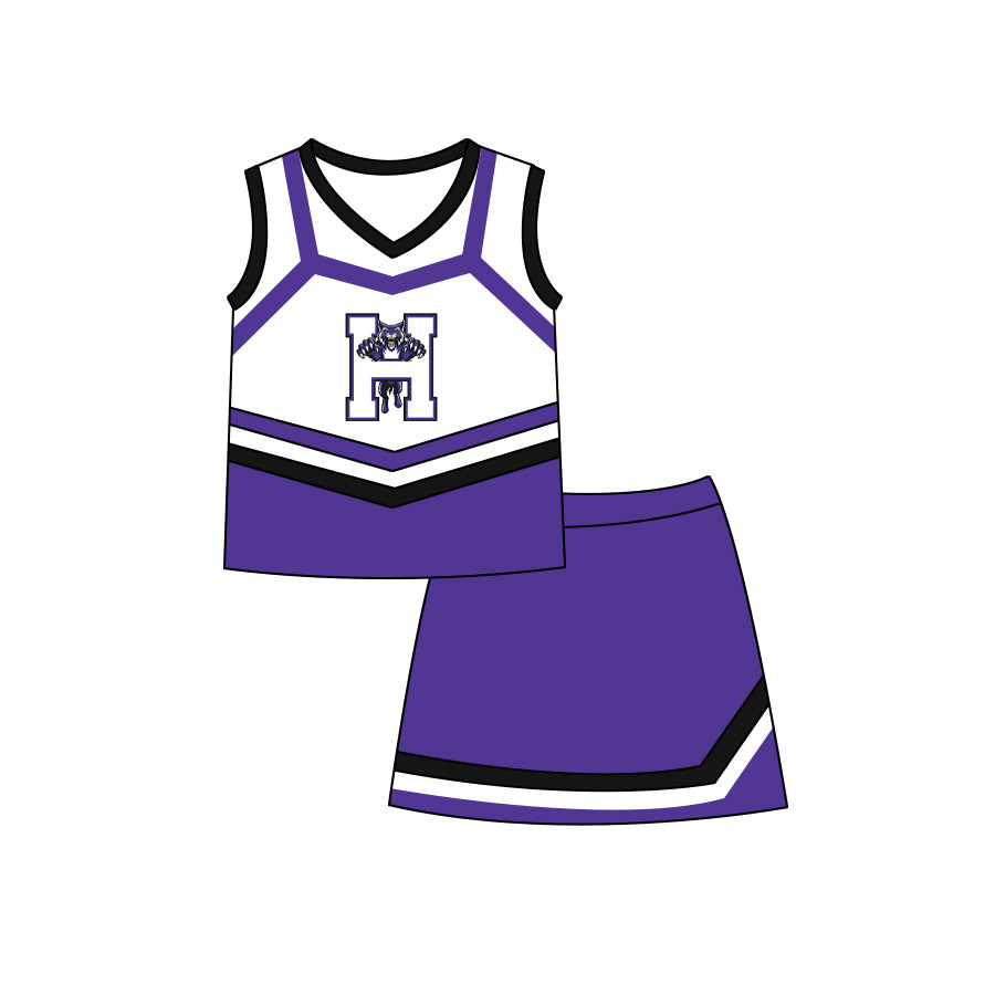 Hallsville basketball  boy CUSTOM silk milk  MOQ5  kids outfit Skirt