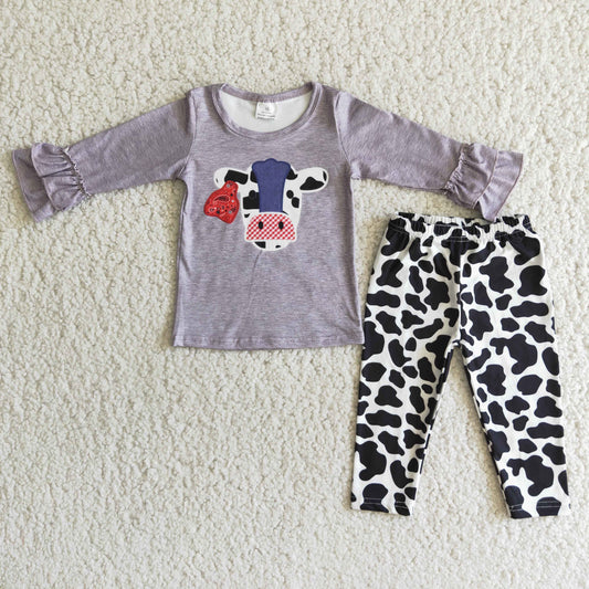 Promotion 6 A5-1 long sleeve cow pants outfits  RTS 202408