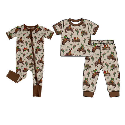 SR2173 western cowboy girl romper 202411 preorder sibling