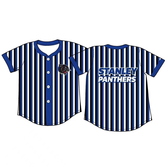 stripe Stanley Panthers CUSTOM football team boy clothes pullover  MOQ:5