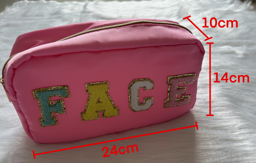 BA0094 make up bag  western pink 20230703 preorder 10*14*24cm