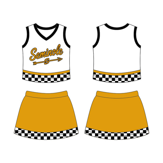 White CUSTOM MOQ5 KIDS YOGA Athletic SEMINOLE COLLECTION girl outfit 202627