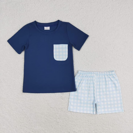 BSSO0992  RTS blue shorts summer boy outfit 202406