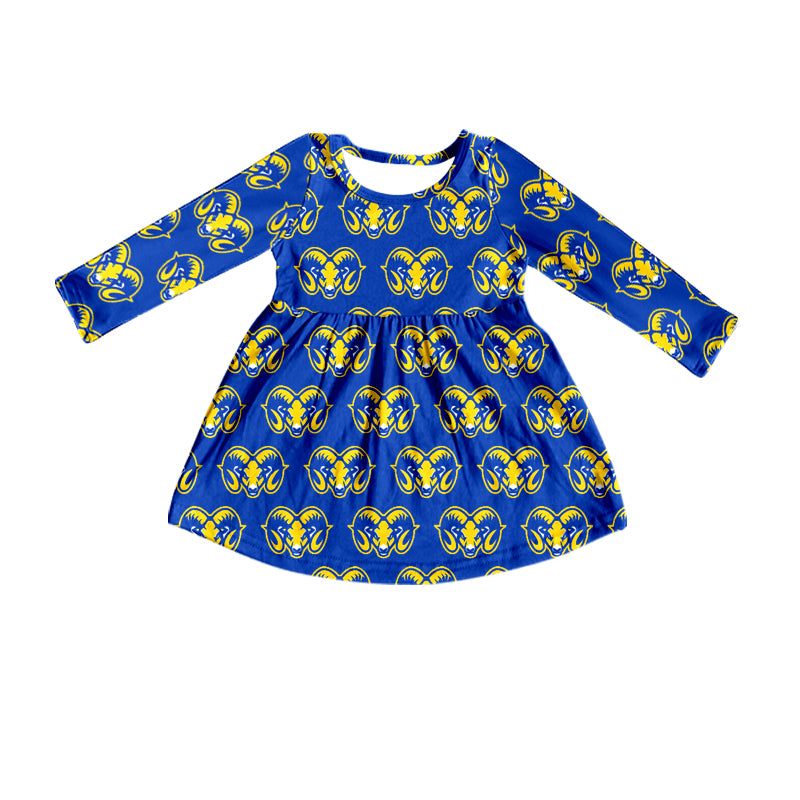 CUSTOM  football team  MOQ3  lakeside rams kids DRESS