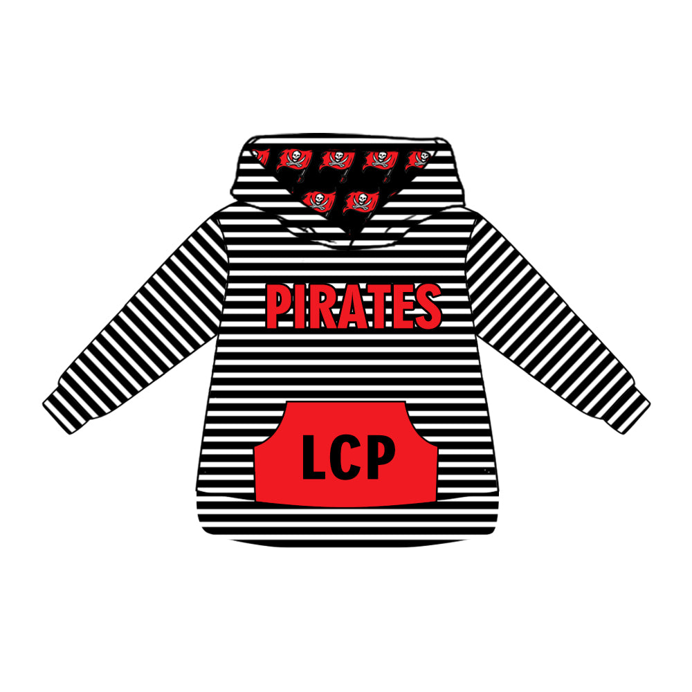 ADULT CUSTOM Pirates  hoodie pockets  MOQ5
