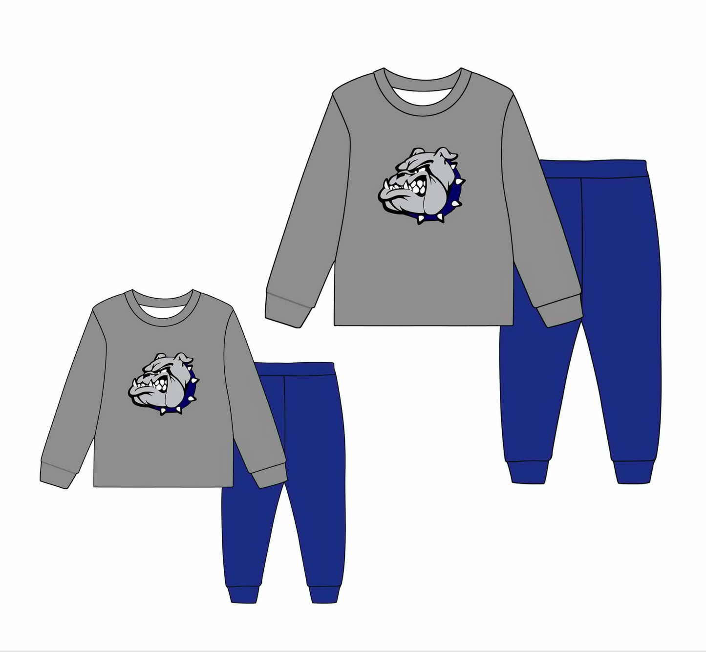 Bulldogs CUSTOM MOQ3  boy OUTFIT